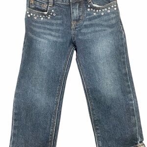 4/$20 OshKosh B'gosh Blue Skinny Jeans Denim Bedazzled Toddler